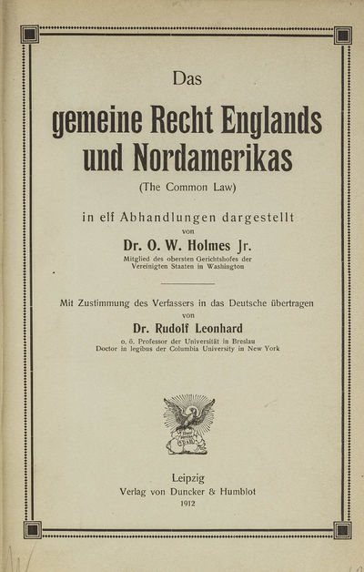 1912. Leonhard, Rudolf; Leipzig, 1912. 1st German ed.. Leonhard, Rudolf; Leipzig, 1912. 1st German e...