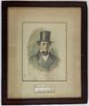 Daniel Webster Cut Signature and Portrait