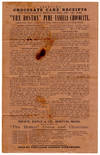 Selected Chocolate Cake Receipts; Sent by the Ladies of Worcester, Mass., April 1883; Using "The Boston" Pure Vanilla Chocolate. Made from Choice Cocoa, Extra Milled, Delicious Flavor and Glossy Finish