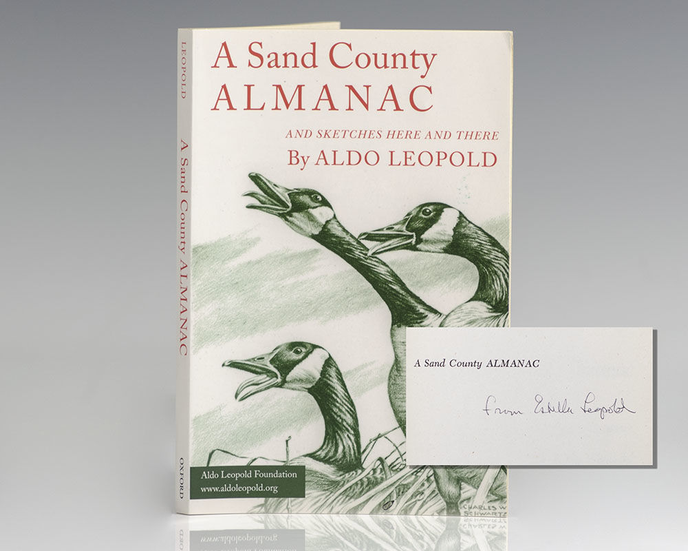 A Sand County Almanac By Aldo Estella Leopold Leopold Signed First Edition 1968 From Raptis Rare Books Sku 117421 A Sand County Almanac By Aldo Estella Leopold Leopold Signed First Edition 1968 From Raptis Rare Books Sku 117421