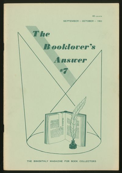 The Booklover's Answer: #7, September-October 1963