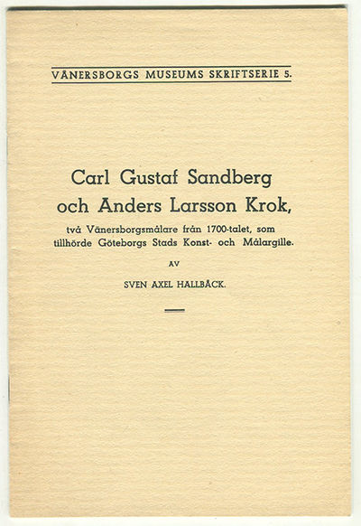 Carl Gustaf Sandberg och Anders Larsson Krok, två…