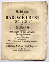 Inledning til barometrens rätta bruk och…