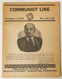 image of Communist line, theoretical journal of the Marxist-Leninist Organizing Committee. October 1, 1975, no. 1