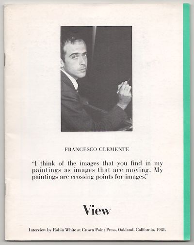 View: Vol. III No. 6 November 1981 - Francesco Clemente