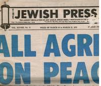 The Jewish Press March 1979 1979 -- all Agree on Peace (Middle East Peace  Agreement) by The Jewish Press - 1979