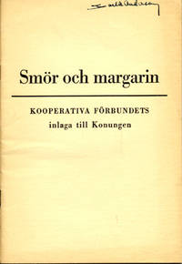 Smör och margarin. Kooperativa förbundets inlaga…
