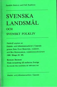 Svenska landsmål och svenskt folkliv. Tidskrift…