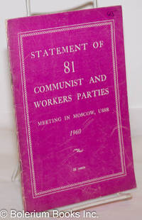 image of Statement of 81 Communist and Workers Parties Meeting in Moscow, USSR 1960