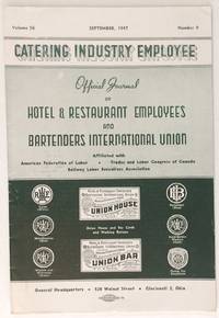 The Catering Industry Employee. Vol. 56 No. 9 (Sept. 1957) - 