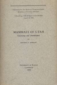 image of Mammals of Utah: Taxonomy and Distribution