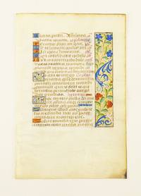 FROM A BOOK OF HOURS IN LATIN WITH FINE PANEL BORDERS