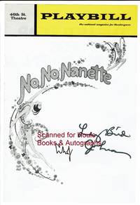 Signature (LBJ) on cover of Playbill for No, No, Nanette; also signed by Johnson's wife (Lady...