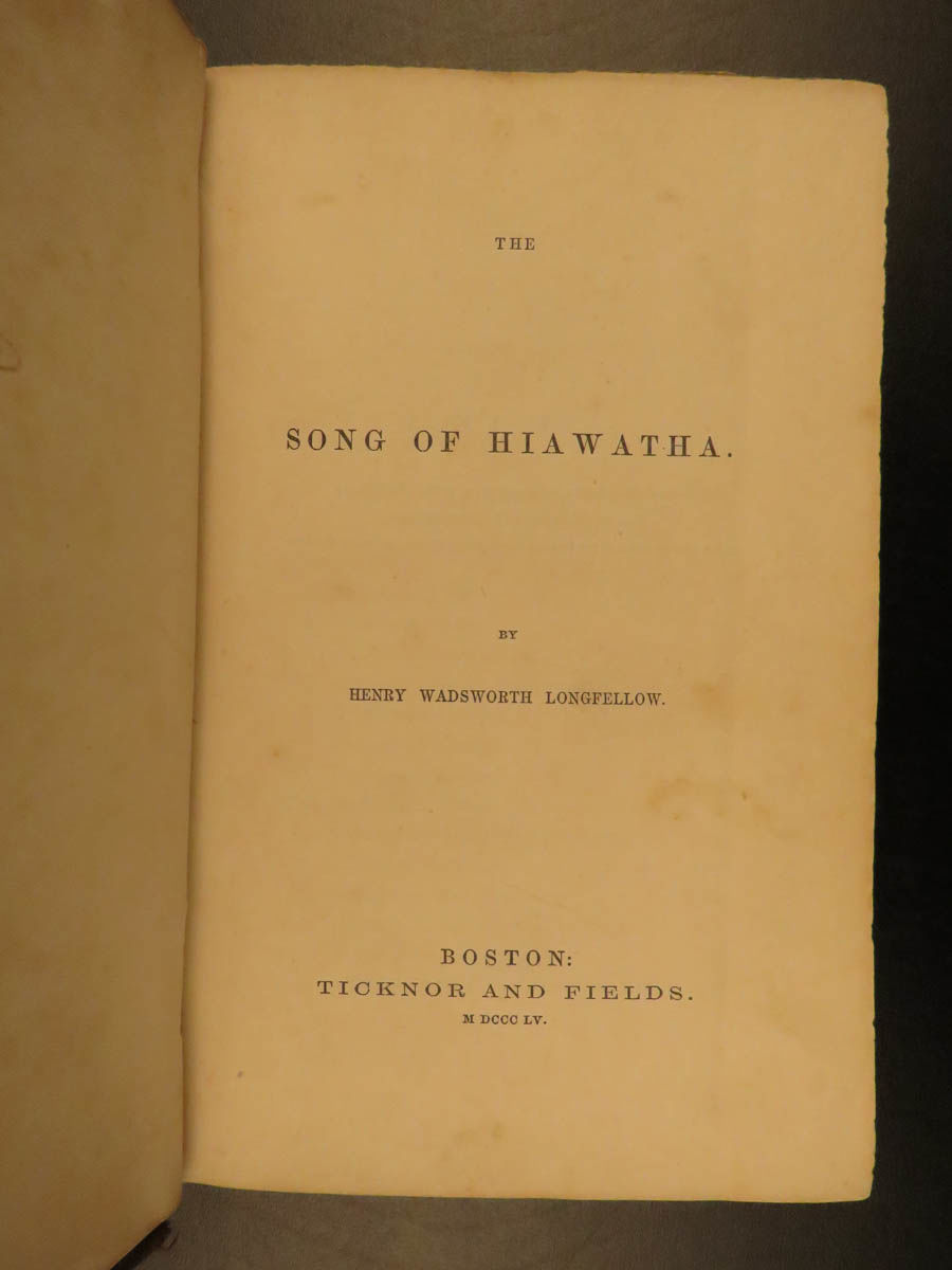 The Song of Hiawatha by Henry Wadsworth LONGFELLOW First 1855