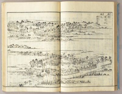 1836. Hasegawa Settan 長谷川雪旦, artist; Saitou Choushuu 斎藤長秋, et al. EDO MEISHO ZUE �...
