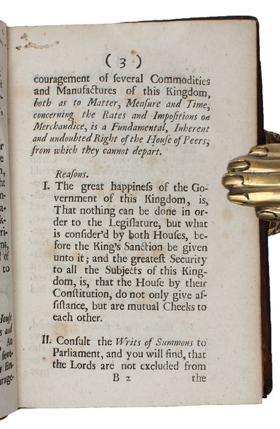 The Privileges of the House of Lords and Commons Argued And Stated, In Two Conferences Between Both Houses. April 19, and 22, 1671 (...). (photo 3)