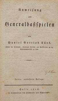 Anweisung zum Generalbassspielen ... Dritte, verbesserte Auflage