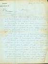 Autograph letter signed to John Brett