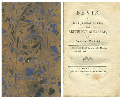 Bevis, at det så kallade bevis, för ärfteligt…