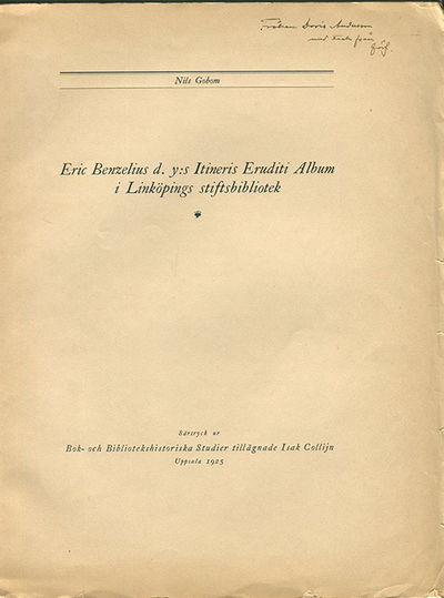 Eric Benzelius d.y:s Itineris Eruditi Album i…