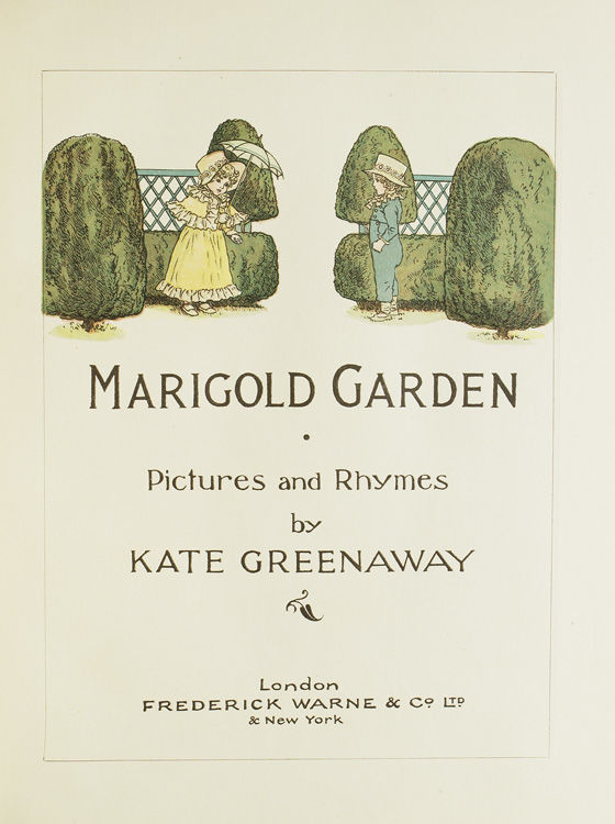 BIBLIO Marigold Garden by Greenaway, Kate Illustrated by Kate