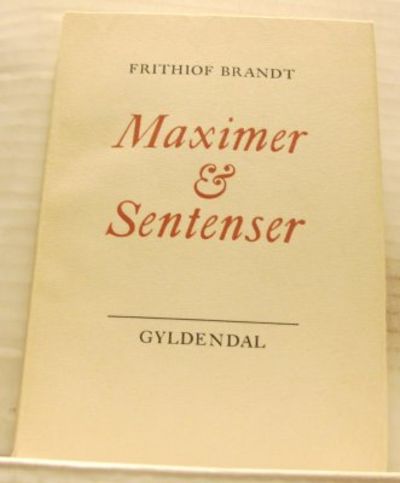 Maximer &  sentenser.