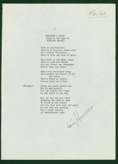 Margaret Truman’s Wedding Waltz