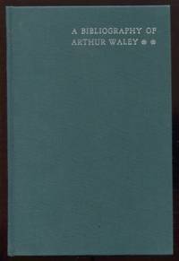 cover of A Bibliography of Arthur Waley