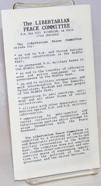 image of The Libertarian Peace Committee