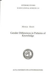 Gender Differences in Patterns of Knowledge.