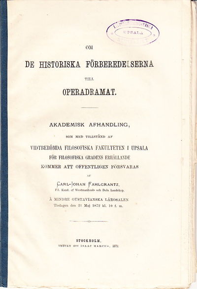 Om de historiska förberedelserna till…