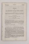 MESSAGE FROM THE PRESIDENT OF THE UNITED STATES, TRANSMITTING A REPORT FROM THE SECRETARY OF WAR, IN COMPLIANCE WITH A RESOLUTION OF THE SENATE, IN RELATION TO THE MILITARY AND NAVAL DEFENCES OF THE COUNTRY