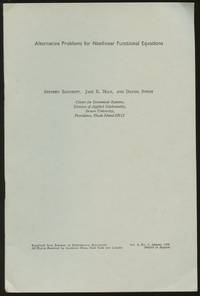 Alternative Problems for Nonlinear Functional Equations [Reprinted from Journal of Differential Equations, Vol. 4, No. 1, January 1968]