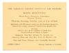 [Original invitation]: Spirituals and Plantation Songs by the Institute Quintette... Presiding: The Rt. Rev. H. St. George Tucker. You and Your Friends are Cordially Invited