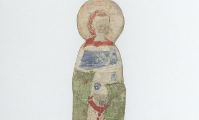 A Medieval 12th Century Depiction of a Saint, Likely Created in Southern France