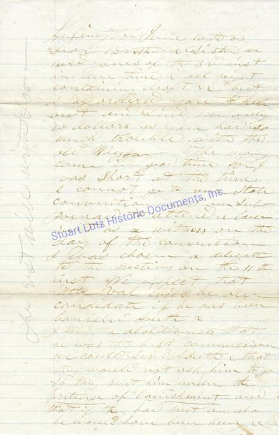 Civil War Era Letters About Clement Vallandigham, An Ohio Congressman Banished To The Confederacy: We Expect That Little Val Will Be Our Candidate If He Has Been Banished Sout &C. I Told The Abolitionist That He Was The Best Commissioner Could Send South & That They Would Not Ask Him To Go. So They Sent Him Under The Pretense Of Banishment And Heard That Old Vallandigham Was There And Has Had The Pleasure Of Being Arrested. If So I Hope They Will Tar And Feather Him And Send Him To Hell