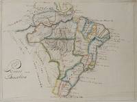 Kaart van Brasilien. [Manuscript Map of Brazil of the early 19th century / Manuskript - Landkarte von Brasilien]. de Brazil -  [Anonymous] - 1820