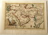 View Image 2 of 2 for 1705 Original Map of Jerusalem, Turkey, Arabia, Persia, and India by Pieter Van Der AA, Illustrated ... Inventory #14469