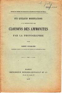 Sur quelques modifications à la réproductions des Cloisons des Ammonites par la Photographie