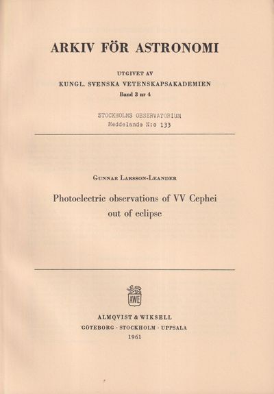 Photoelectric observations of VV Cephei out of…