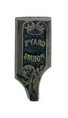 Brass printing block from Leighton - Gray's Poems
