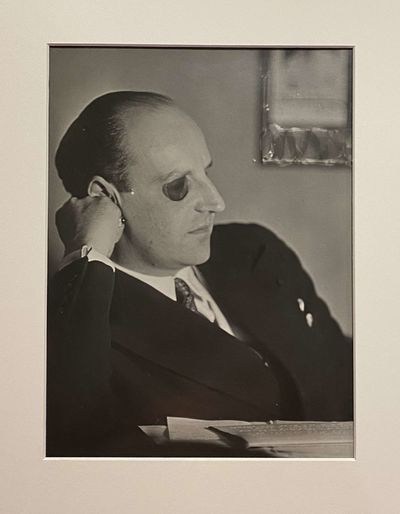 [BLINDNESS / PHOTOGRAPHY]. Deputy M. [Georges] Scapini [SIGNED ORIGINAL PHOTOGRAPH]