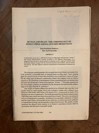 Of Man And Beast: The Chronology Of Effigy Pipes Among Ontario Iroquoians  Ethnohistory 27/4 (Fall 1980)