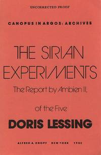 cover of The Sirian Experiments: The Report by Ambien II, of the Five