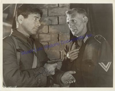 A Signed Paul Muni Photograph From The Film Counter-Attack