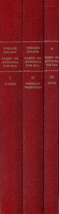 Gards og ættesoga for Hå. I. Nærbø. - II. Varhaug…
