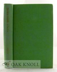 THOMAS WOLFE, A CHECKLIST