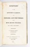 ECONOMY OF THE KITCHEN-GARDEN, THE ORCHARD, AND THE VINERY, WITH PLAIN PRACTICAL DIRECTIONS, FOR THEIR MANAGEMENT