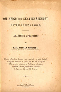 Om krigs- och skatteväsendet i Svealandens lagar.
