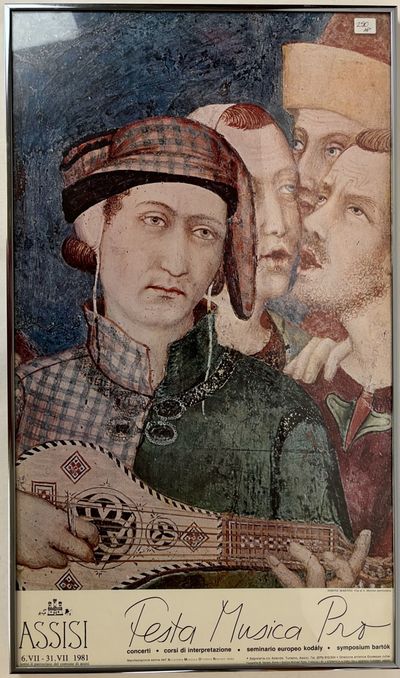 ORIGINAL "FESTA MUSICA PRO" EXHIBIT POSTER